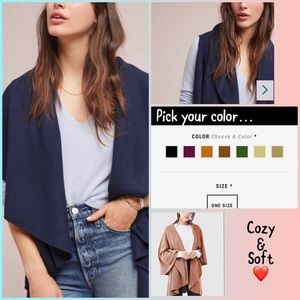 ‼️SPECIAL-Super Soft Knit Sweater Vest Shawl ,OSFM-Boutique